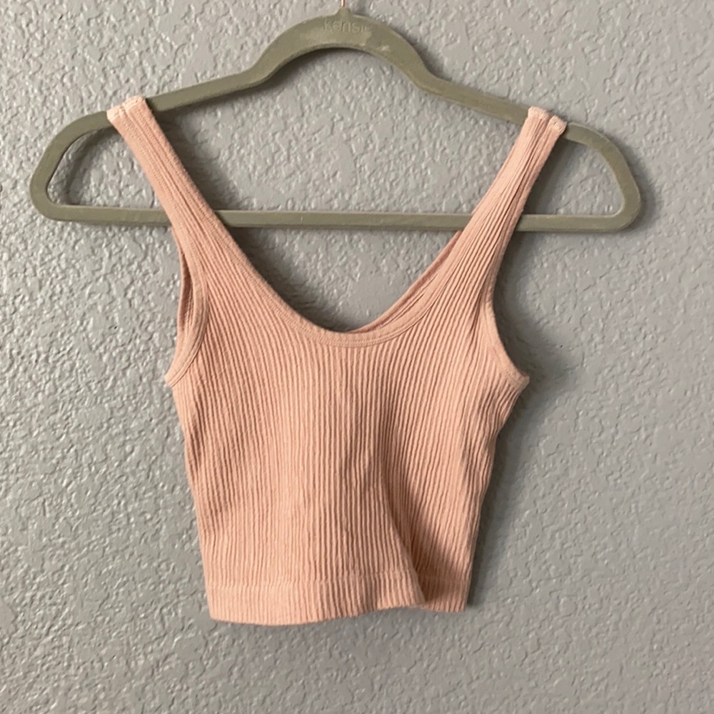 Urban outfitter ribbed cropped tank top